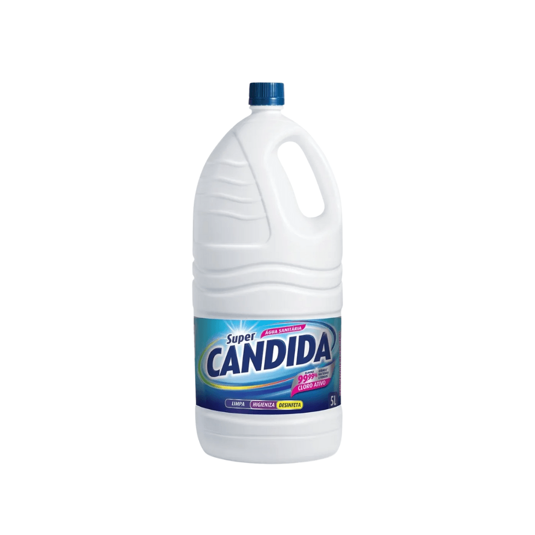 Água Sanitária Super Candida 5 Litros. Categoria Produtos de Limpeza. Subcategoria Água Sanitária. Marca Candida. Quantidade 5 Litros . Casa Limpa em São Paulo, Rua Apinajés 1484, Sumaré.