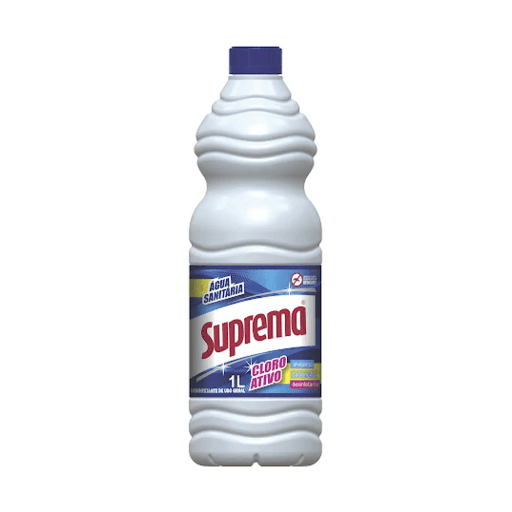 Água Sanitária Suprema 1 Litro. Categoria Produtos de Limpeza. Subcategoria Água Sanitária. Marca Suprema. Quantidade 1L. Casa Limpa em São Paulo, Rua Apinajés 1484, Sumaré.