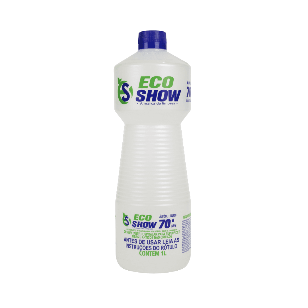 Álcool 70% 1L Ecoshow. Categoria Produtos de Limpeza. Subcategoria Álcool. Marca EcoShow. Quantidade 1 Litro. Casa Limpa em São Paulo, Rua Apinajés 1484, Sumaré.