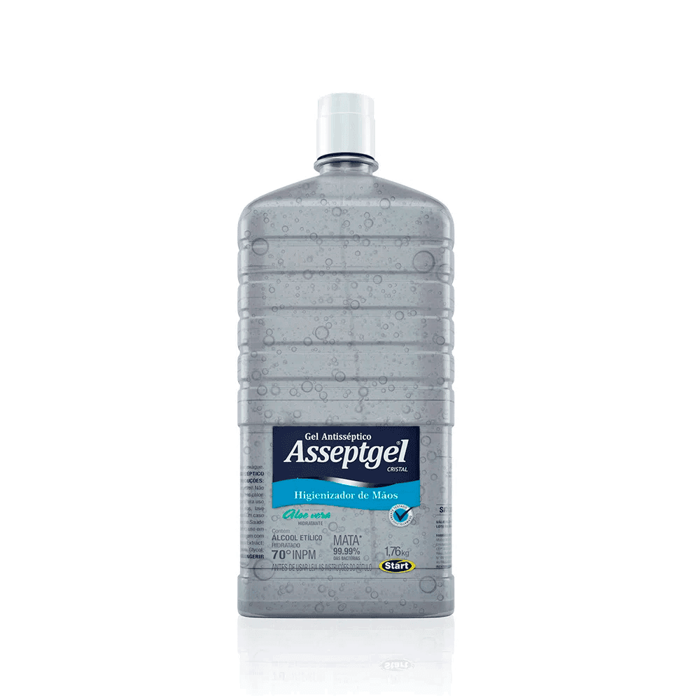 Álcool em Gel 70% Asseptgel Cristal 1,7kg. Categoria Higiene e Cuidados. Subcategoria Álcool em Gel. Marca Asseptgel. Quantidade 1,7kg. Casa Limpa em São Paulo, Rua Apinajés 1484, Sumaré.