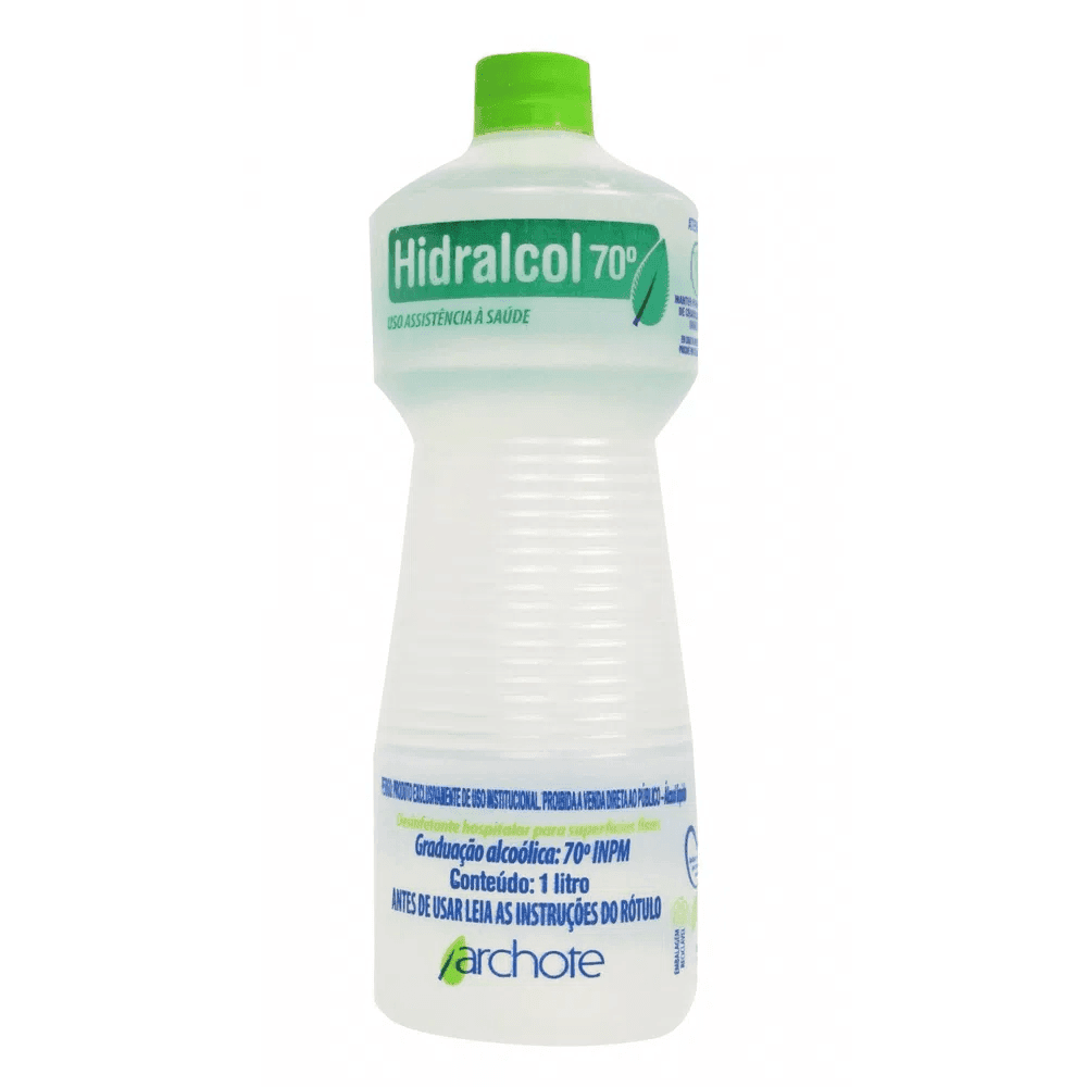 Álcool Líquido 70% Hidralcol Archote 1l. Categoria Produtos de Limpeza. Subcategoria Álcool. Marca Archote. Casa Limpa em São Paulo, Rua Apinajés 1484, Sumaré.