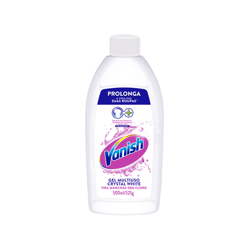 Alvejante Tira Manchas Vanish Gel Multiuso Crystal White 500ml Indicado para Roupas Brancas. Categoria Produtos de Limpeza. Subcategoria Alvejante. Marca Vanish. Quantidade 500ml. Casa Limpa em São Paulo, Rua Apinajés 1484, Sumaré.