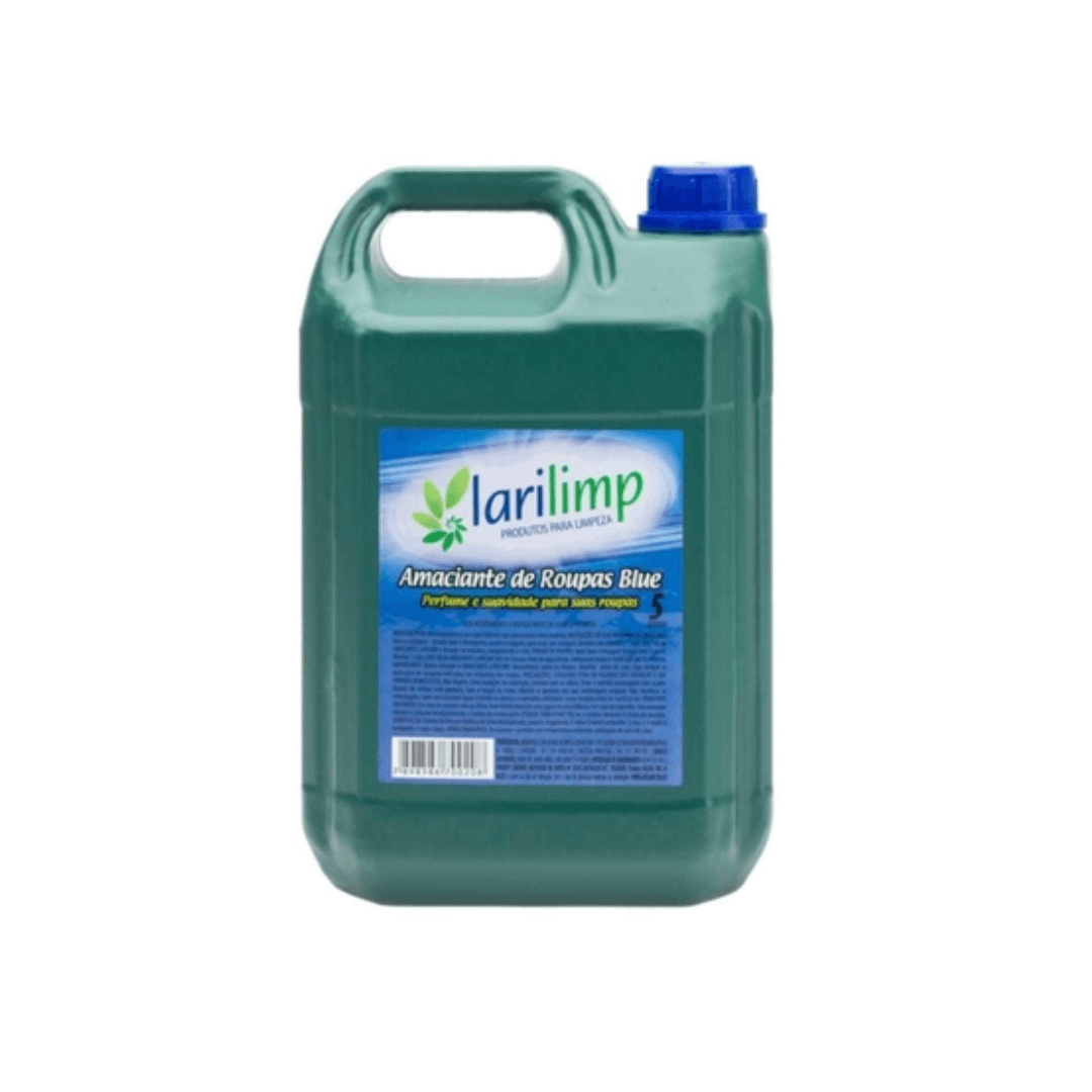 Amaciante Azul Larilimp 5 Litros. Categoria Produtos de Limpeza. Subcategoria Amaciante. Marca Larilimp. Quantidade 5 Litros . Casa Limpa em São Paulo, Rua Apinajés 1484, Sumaré.