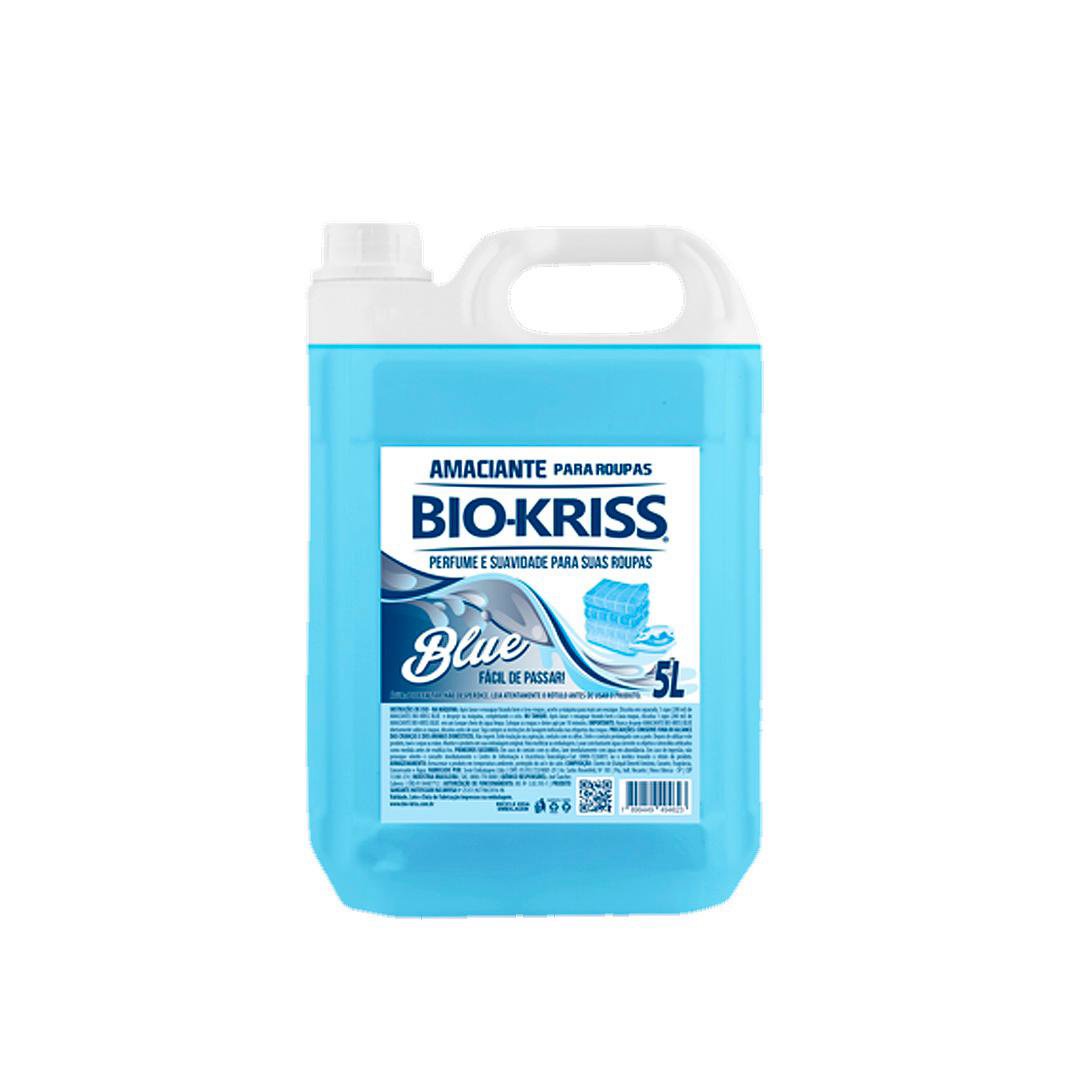 Amaciante Blue Bio-Kriss 5 Litros. Categoria Produtos de Limpeza. Subcategoria Amaciante. Marca BioKriss. Quantidade 5 Litros . Casa Limpa em São Paulo, Rua Apinajés 1484, Sumaré.