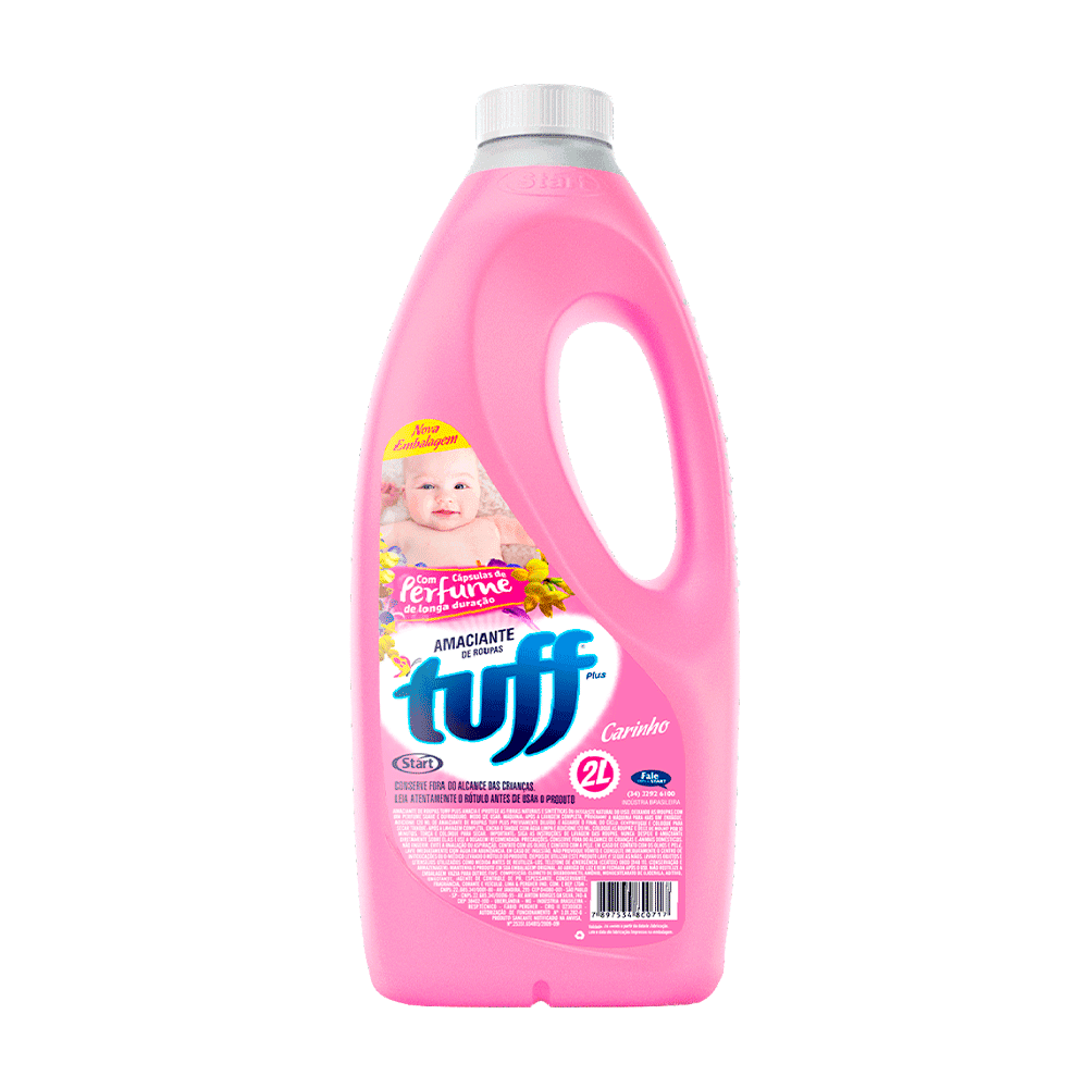 Amaciante de Roupas Carinho Tuff Plus 2L Start. Categoria Produtos de Limpeza. Subcategoria Amaciante. Marca Tuff. Quantidade 2L. Casa Limpa em São Paulo, Rua Apinajés 1484, Sumaré.