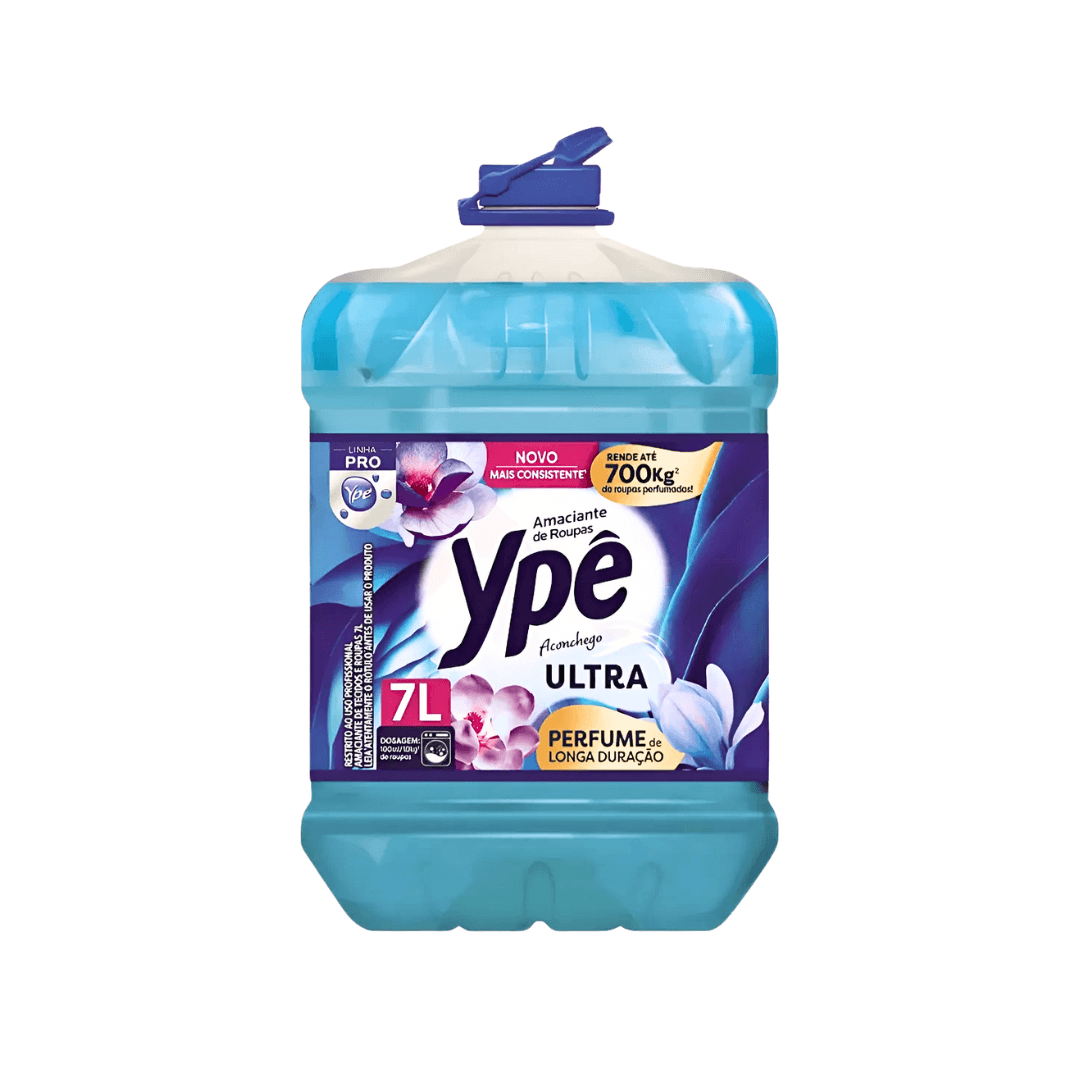 Amaciante Ypê Aconchego Pro 7L. Categoria Produtos de Limpeza. Subcategoria Amaciante. Marca Ypê. Quantidade 7L. Casa Limpa em São Paulo, Rua Apinajés 1484, Sumaré.