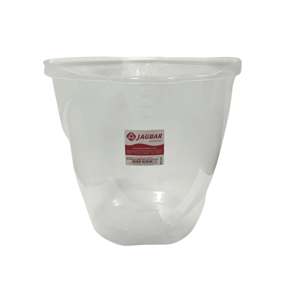 Balde 16L Translúcido Graduado Jaguar. Categoria Acessórios para Limpeza. Subcategoria Balde Plástico. Marca Jaguar. Quantidade 1. Casa Limpa em São Paulo, Rua Apinajés 1484, Sumaré.
