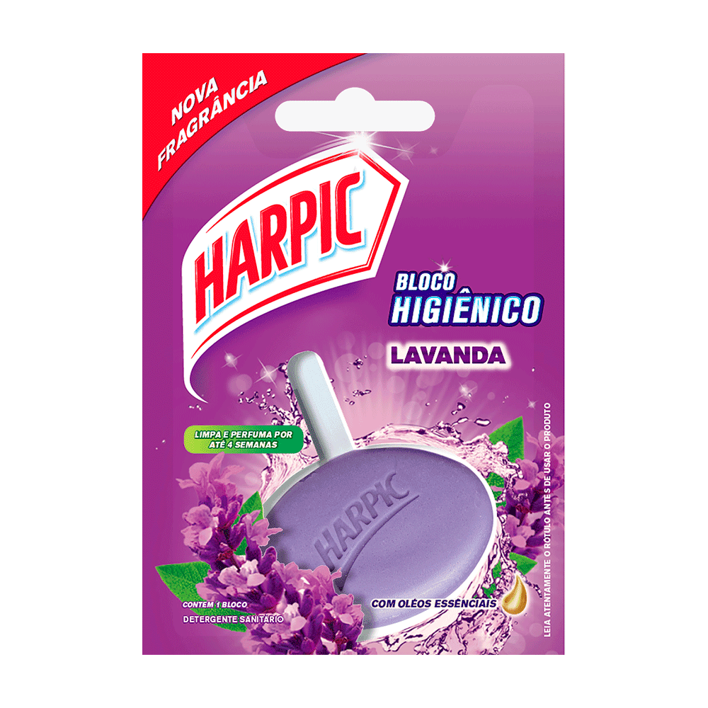 Bloco Sanitário Lavanda Harpic 26g. Categoria Produtos de Limpeza. Subcategoria Limpador Sanitário. Marca Harpic. Quantidade 26. Casa Limpa em São Paulo, Rua Apinajés 1484, Sumaré.