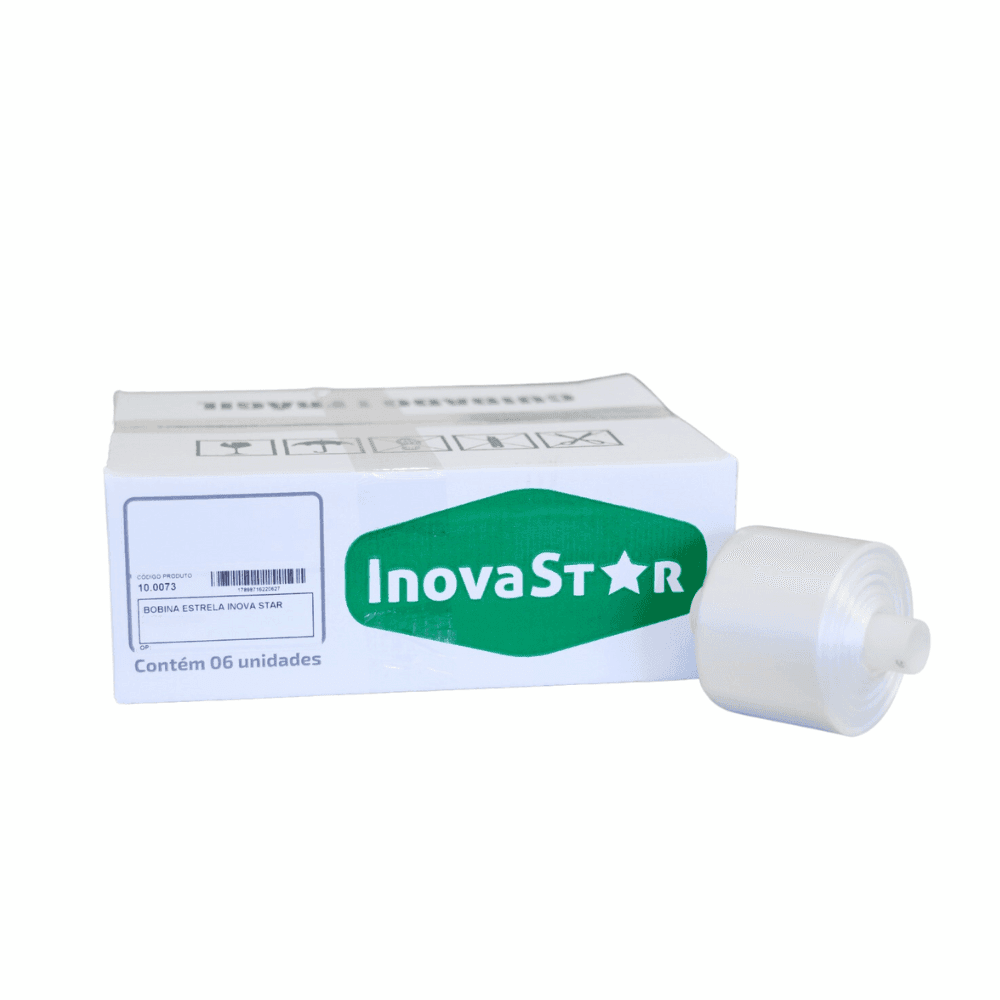 Bobina 28x40cm P Saco Plástico Picotado Fundo Estrela InovaStar Caixa com 6 rolos. Categoria Sacos e Sacolas. Subcategoria Bobina Picotada. Marca InovaStar. Quantidade 6 Rolos. Casa Limpa em São Paulo, Rua Apinajés 1484, Sumaré.