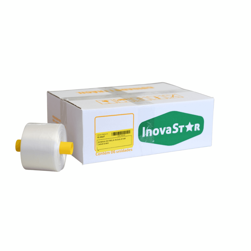 Bobina 34X45cm M de Saco Plástico Picotado InovaStar Caixa 6 Rolos. Categoria Sacos e Sacolas. Subcategoria Bobina Picotada. Marca InovaStar. Quantidade 6 Rolos. Casa Limpa em São Paulo, Rua Apinajés 1484, Sumaré.