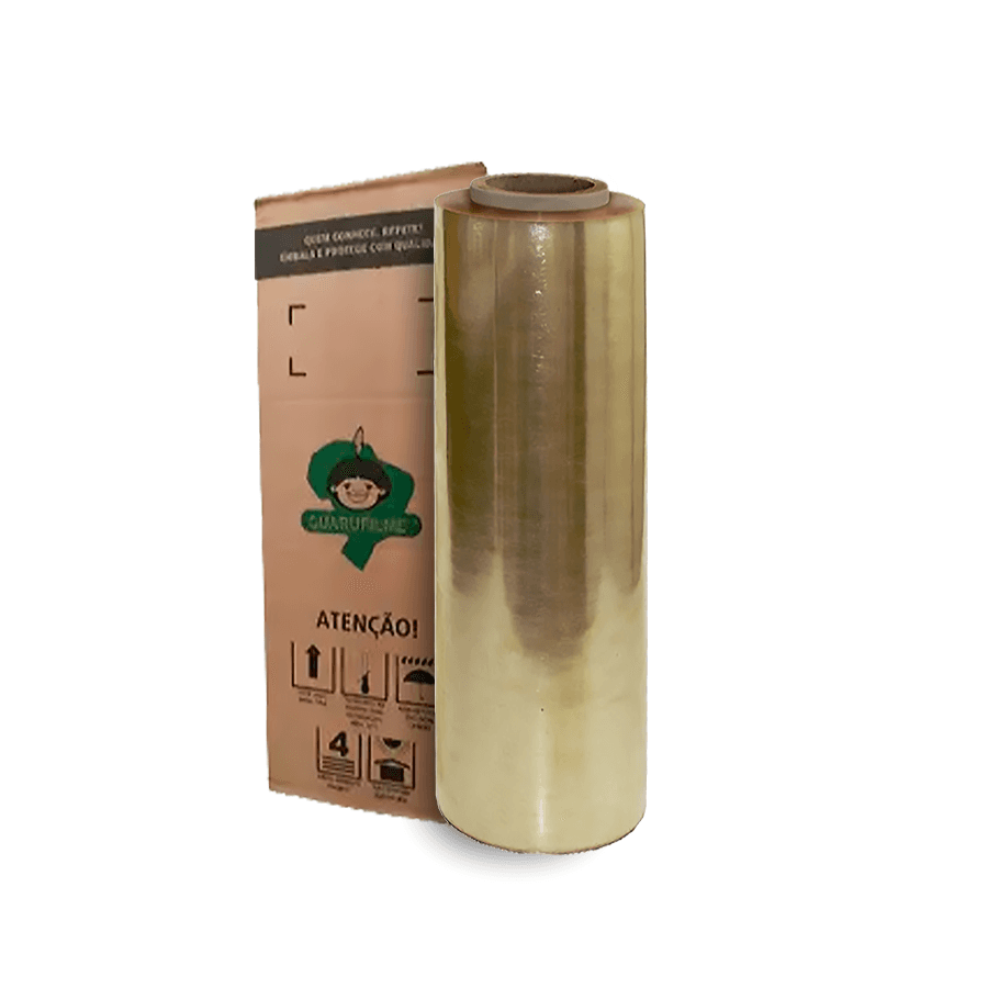 Bobina de Filme PVC 30 cm x 11 micras x 1000 m Guarufilm - 1 unidade. Categoria Descartáveis e Embalagens. Subcategoria Filme PVC. Marca Guarufilm. Quantidade 1. Casa Limpa em São Paulo, Rua Apinajés 1484, Sumaré.