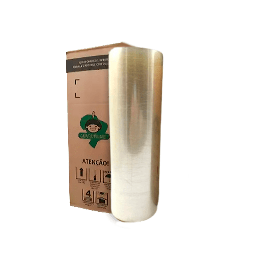Bobina de Filme PVC 60 cm x 11 micras x 1000 m Guarufilm - 1 unidade. Categoria Descartáveis e Embalagens. Subcategoria Filme PVC. Marca Guarufilm. Quantidade 1. Casa Limpa em São Paulo, Rua Apinajés 1484, Sumaré.