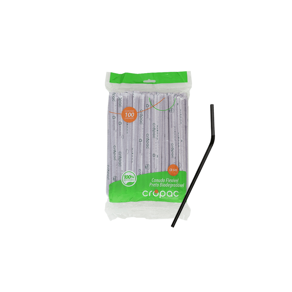 Canudo 5,8x200 mm Biodegradável Sachê Preto Cropac 100 unidades. Categoria Descartáveis e Embalagens. Subcategoria Kit Verão. Marca P ettit. Quantidade 100 unidades. Casa Limpa em São Paulo, Rua Apinajés 1484, Sumaré.