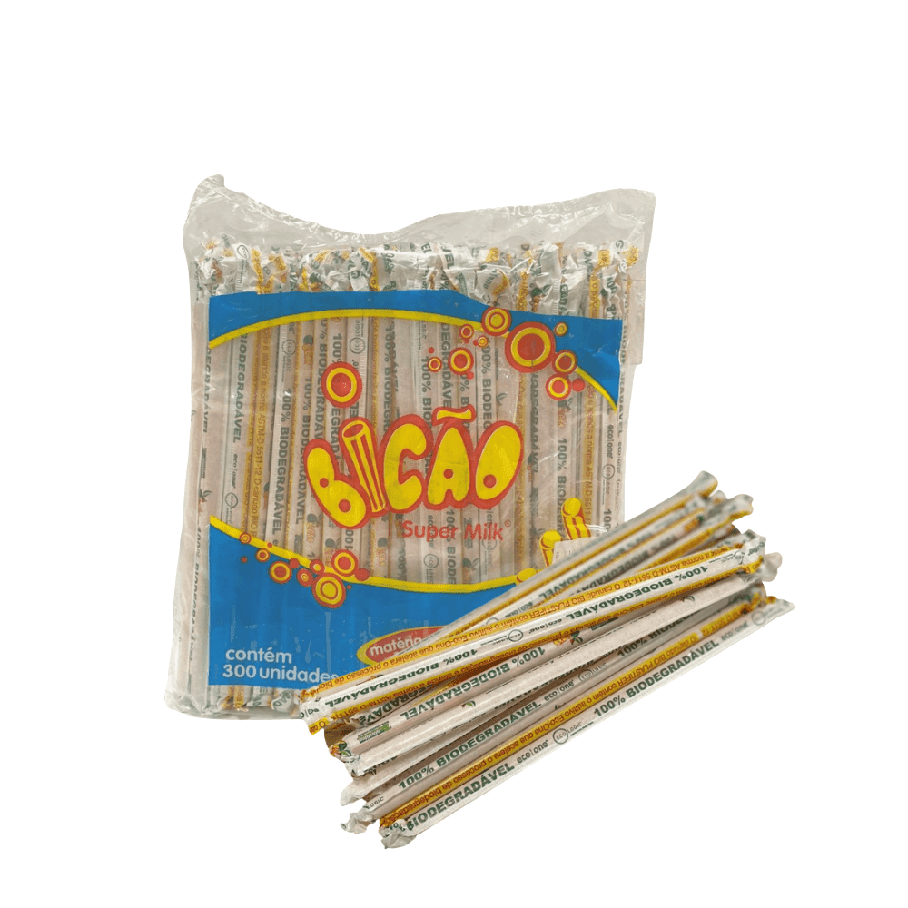 Canudo Bio 8MM Transparente com Listras Vermelhas Sache Milkshake 300 unidades. Categoria Descartáveis e Embalagens. Subcategoria Canudos. Marca Strawplast. Quantidade 300 unidades. Casa Limpa em São Paulo, Rua Apinajés 1484, Sumaré.