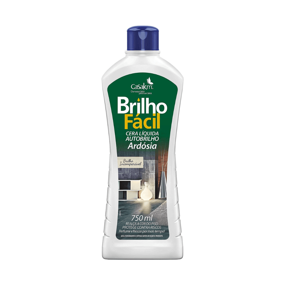 Cera Líquida para Ardósia Autobrilho Brilho Fácil 750ml. Categoria Produtos de Limpeza. Subcategoria Ceras para Piso. Marca Casakm. Quantidade 750ml . Casa Limpa em São Paulo, Rua Apinajés 1484, Sumaré.