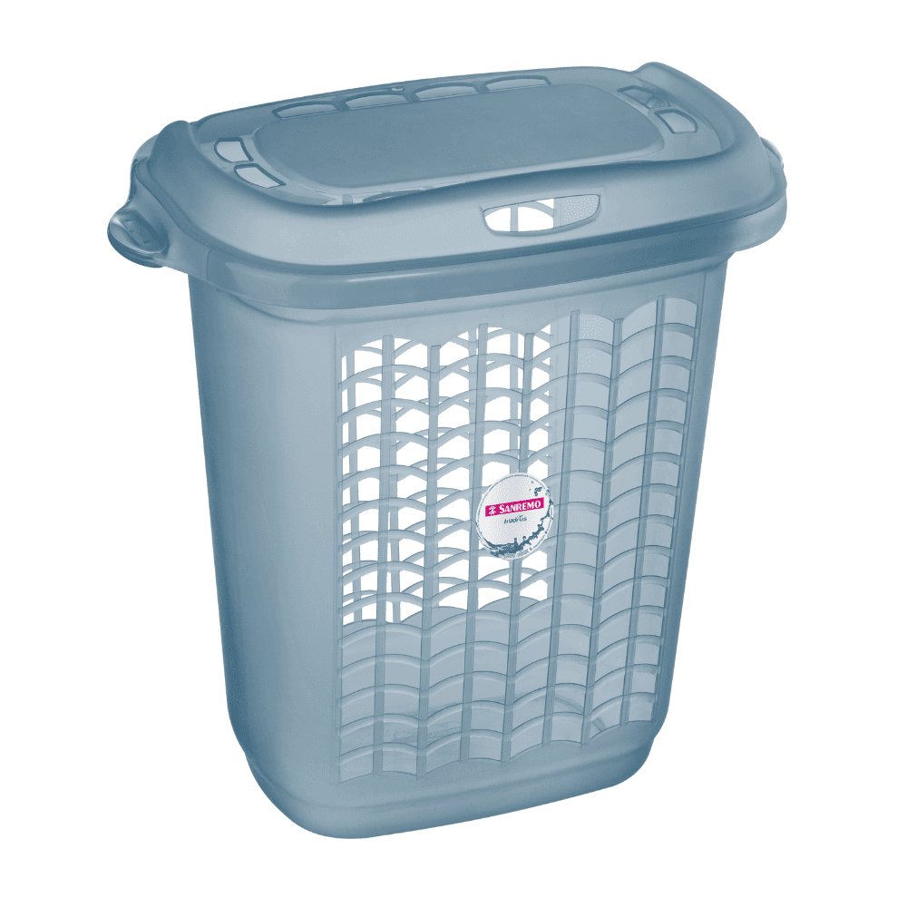 Cesto de Roupas Plástico Sanremo 46,4L Azul. Categoria Utilidades. Subcategoria Cesto para Roupas. Marca Sanremo. Quantidade 1. Casa Limpa em São Paulo, Rua Apinajés 1484, Sumaré.