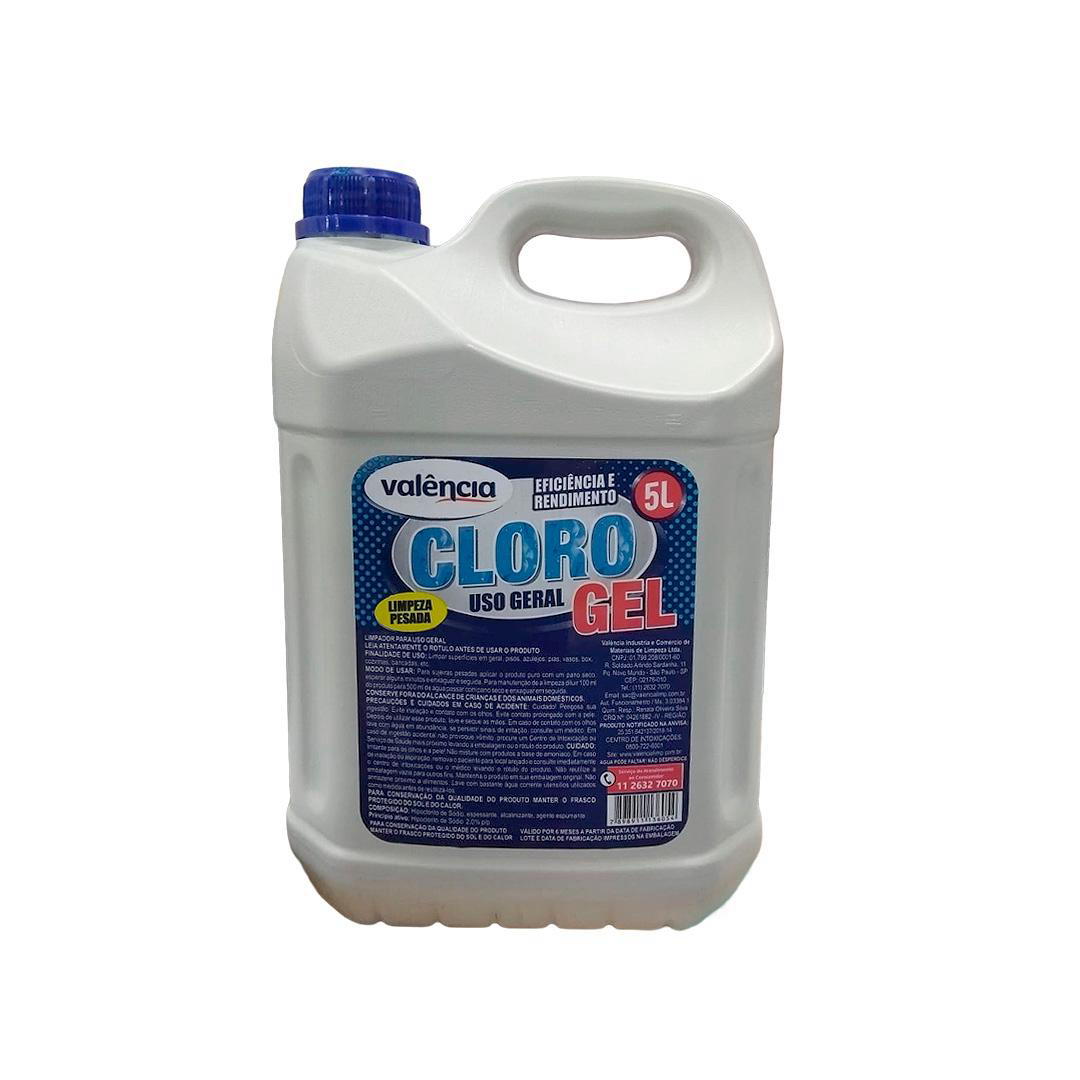 Cloro Gel Valência 5 Litros. Categoria Produtos de Limpeza. Subcategoria Cloro. Marca Valência. Quantidade 5 Litros . Casa Limpa em São Paulo, Rua Apinajés 1484, Sumaré.