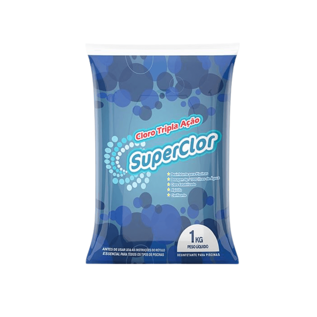 Cloro Superclor Tripla Ação Clor Up 1Kg. Categoria Produtos de Limpeza. Subcategoria Tratamento de Piscina. Marca Clor Up. Quantidade 1Kg. Casa Limpa em São Paulo, Rua Apinajés 1484, Sumaré.