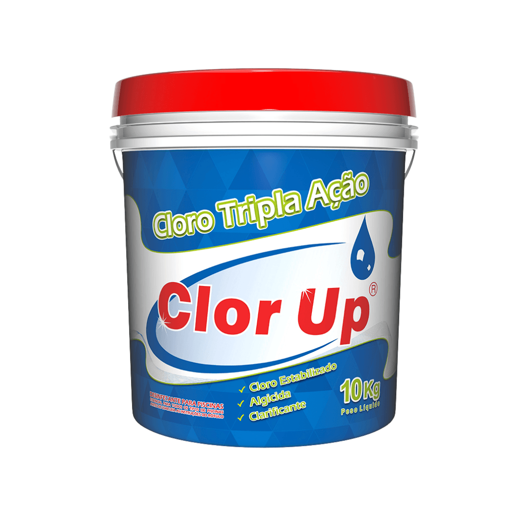 Cloro Tripla Ação Clor Up 10Kg. Categoria Produtos de Limpeza. Subcategoria Tratamento de Piscina. Marca Clor Up. Quantidade 10kg. Casa Limpa em São Paulo, Rua Apinajés 1484, Sumaré.