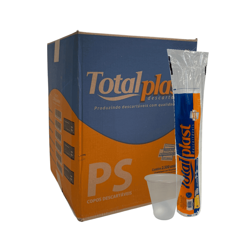 Copo 180ml Transparente PS Totalplast 2.500 unidades. Categoria Descartáveis e Embalagens. Subcategoria Copos Descartáveis. Marca Totalplast. Quantidade 2500. Casa Limpa em São Paulo, Rua Apinajés 1484, Sumaré.