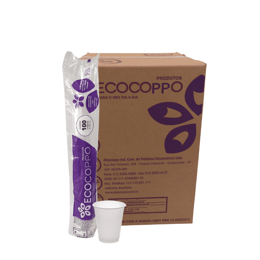 Copo 200ml Branco PP ABNT2012 Ecocoppo 2.500 unidades. Categoria Descartáveis e Embalagens. Subcategoria Copos Descartáveis. Marca Ecocoppo. Quantidade 2500. Casa Limpa em São Paulo, Rua Apinajés 1484, Sumaré.