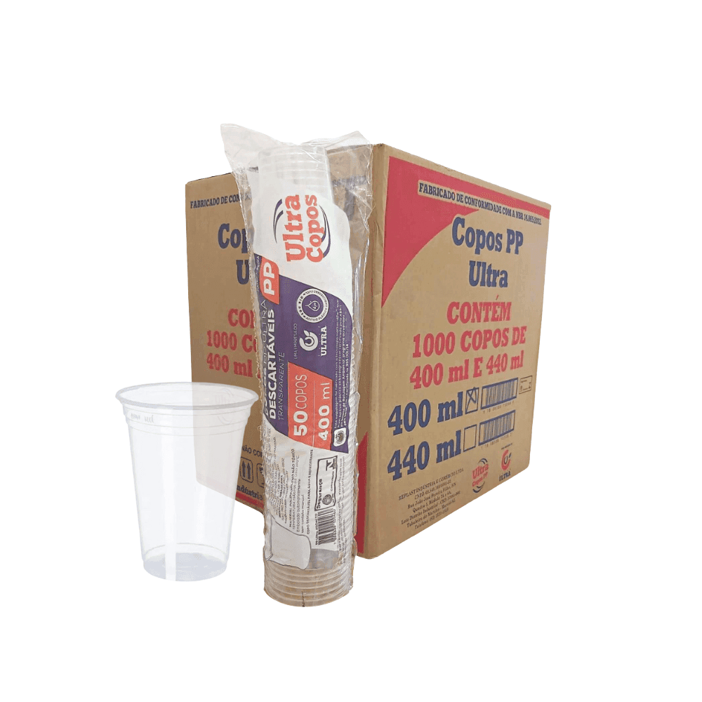 Copo 400ml Transparente PP Ultra 1.000 unidades. Categoria Descartáveis e Embalagens. Subcategoria Copos Descartáveis. Marca Ultra. Quantidade 1000. Casa Limpa em São Paulo, Rua Apinajés 1484, Sumaré.