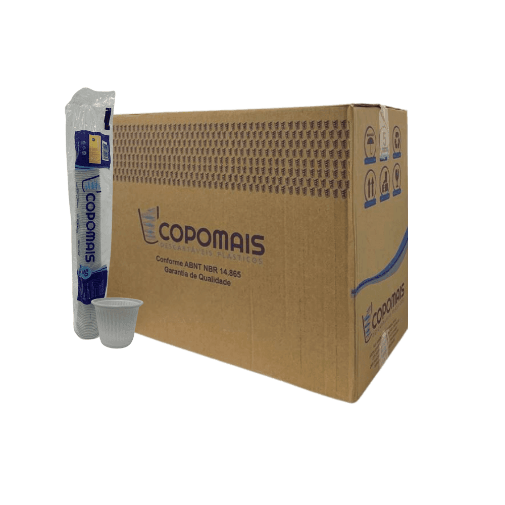 Copo 50ml Branco PP Copomais 5.000 unidades. Categoria Descartáveis e Embalagens. Subcategoria Copos Descartáveis. Marca Copomais. Quantidade 5000. Casa Limpa em São Paulo, Rua Apinajés 1484, Sumaré.