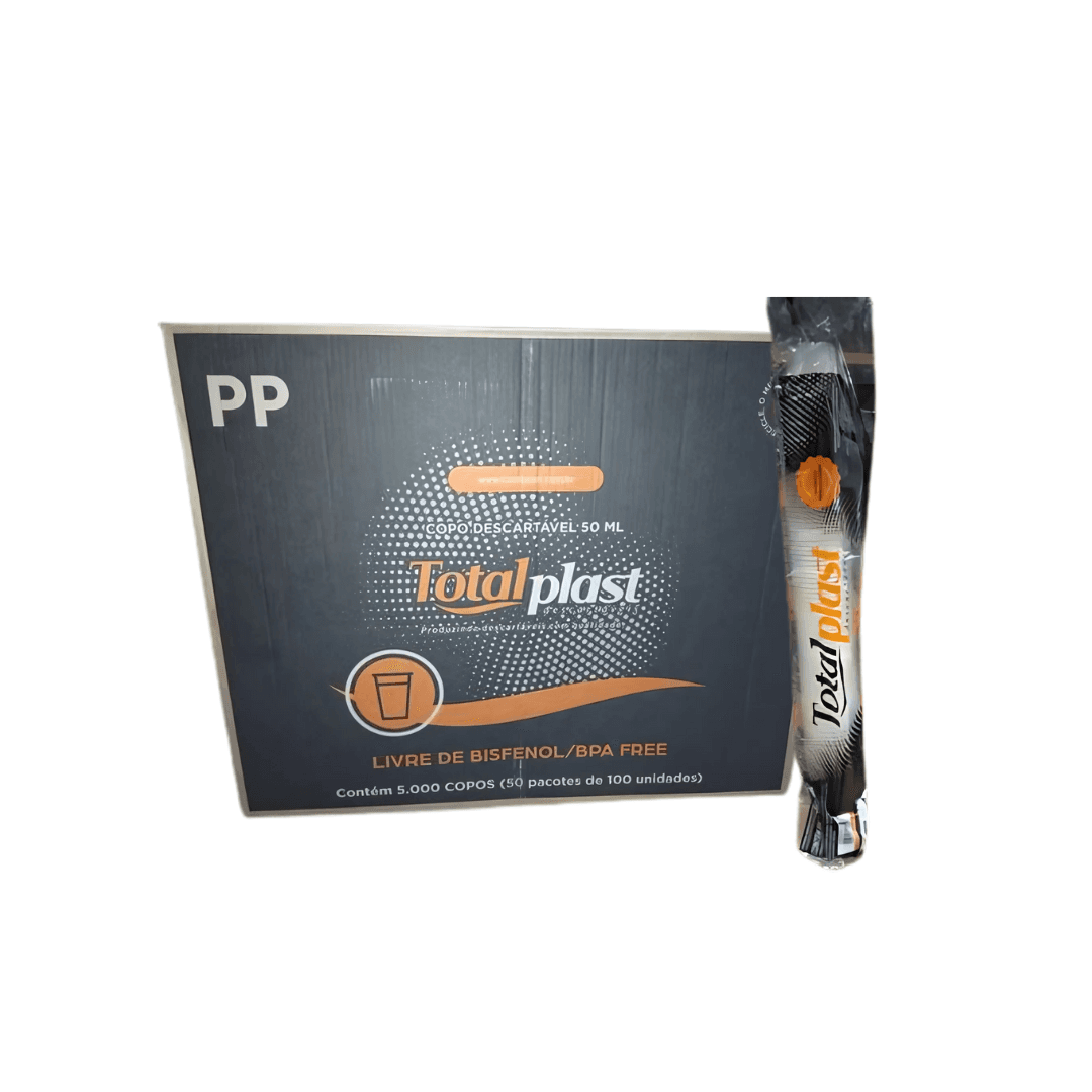 Copo 50ml Totalplast Transparente PP 50X100. Categoria Descartáveis e Embalagens. Subcategoria Copos Descartáveis. Marca Totalplast. Quantidade 5000. Casa Limpa em São Paulo, Rua Apinajés 1484, Sumaré.