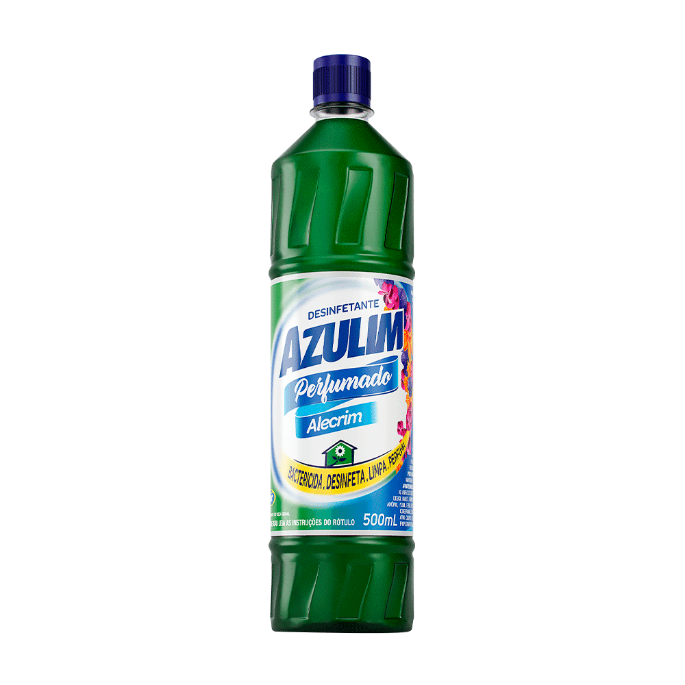 Desinfetante Alecrim Azulim 500ml. Categoria Produtos de Limpeza. Subcategoria Desinfetantes. Marca Azulim. Quantidade 500ml. Casa Limpa em São Paulo, Rua Apinajés 1484, Sumaré.