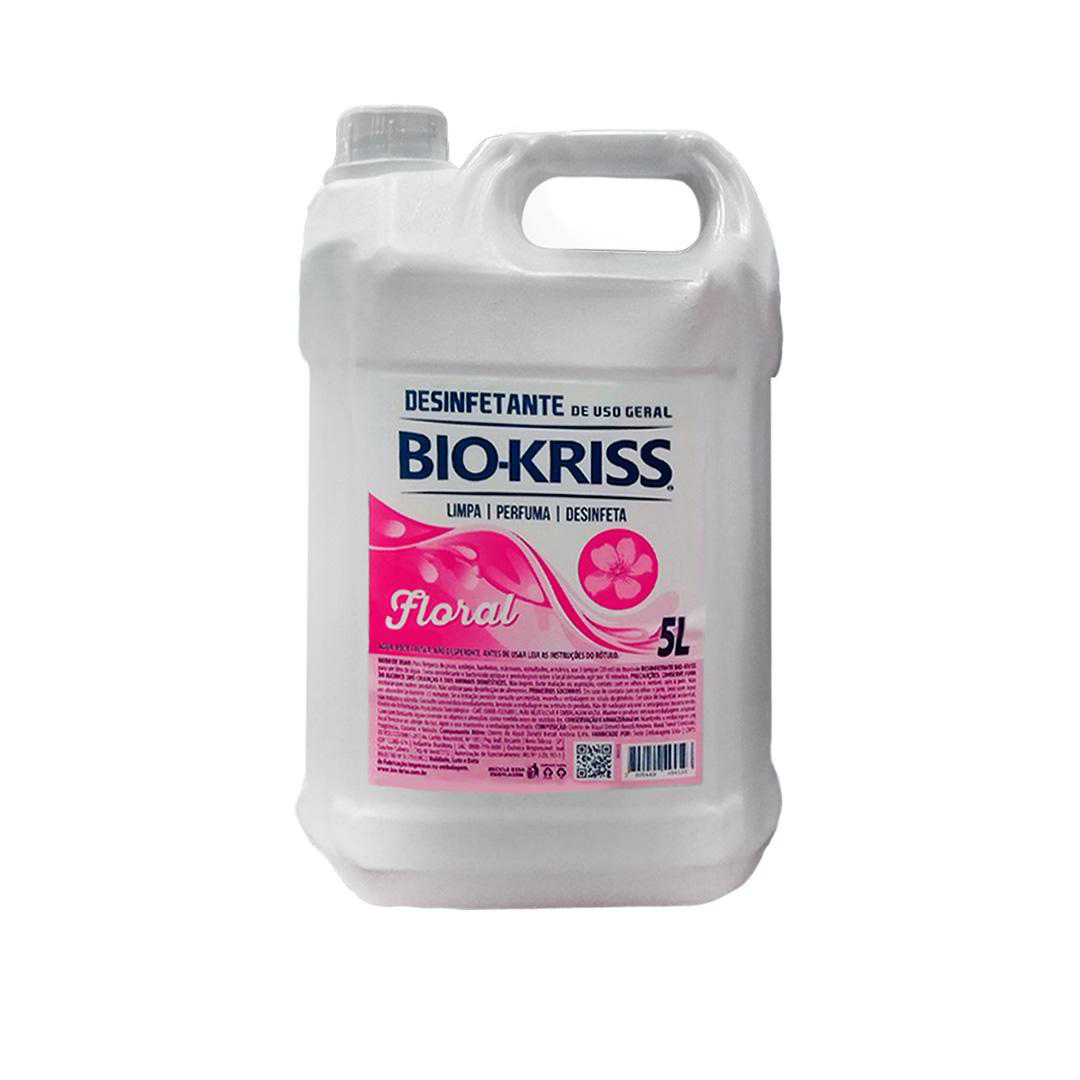 Desinfetante Bio Kriss Floral 5L. Categoria Produtos de Limpeza. Subcategoria Novidades Limpeza. Marca BioKriss. Quantidade 5 Litros. Casa Limpa em São Paulo, Rua Apinajés 1484, Sumaré.