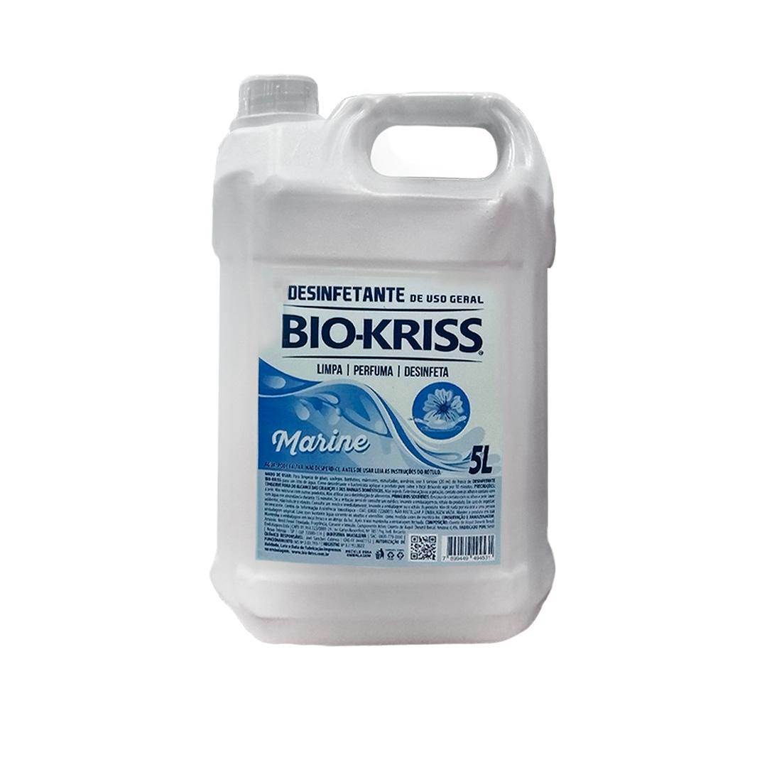 Desinfetante Bio Kriss Marine 5L. Categoria Produtos de Limpeza. Subcategoria Novidades Limpeza. Marca BioKriss. Quantidade 5 Litros. Casa Limpa em São Paulo, Rua Apinajés 1484, Sumaré.
