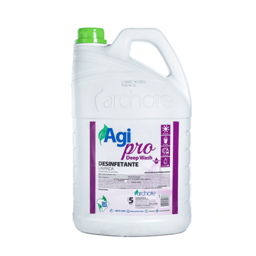 Desinfetante Concentrado Lavanda Deep Wash Agi Pro 5 Litros. Categoria Produtos de Limpeza. Subcategoria Desinfetantes. Marca Agipro Deep Wash. Quantidade 5L. Casa Limpa em São Paulo, Rua Apinajés 1484, Sumaré.