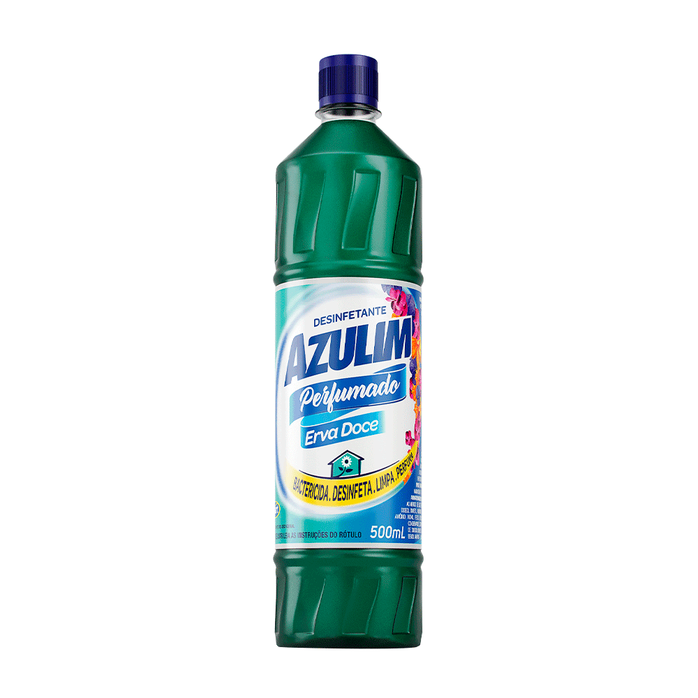 Desinfetante Erva Doce Azulim Start 500ml. Categoria Produtos de Limpeza. Subcategoria Desinfetantes. Marca Azulim. Quantidade 500ml. Casa Limpa em São Paulo, Rua Apinajés 1484, Sumaré.