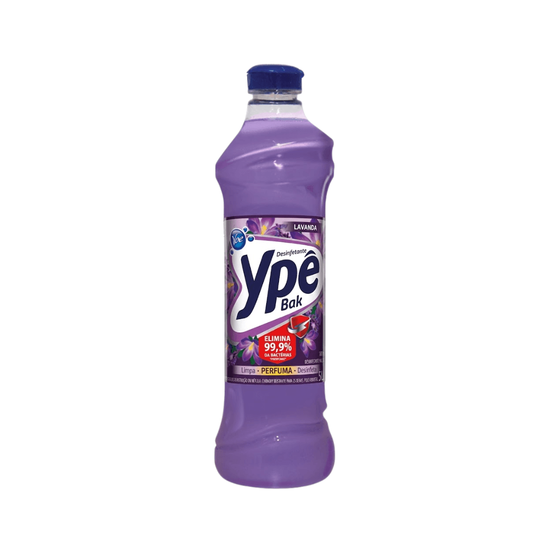 Desinfetante Lavanda Bak Ypê 500ml. Categoria Produtos de Limpeza. Subcategoria Desinfetantes. Marca Ypê. Quantidade 500ml. Casa Limpa em São Paulo, Rua Apinajés 1484, Sumaré.