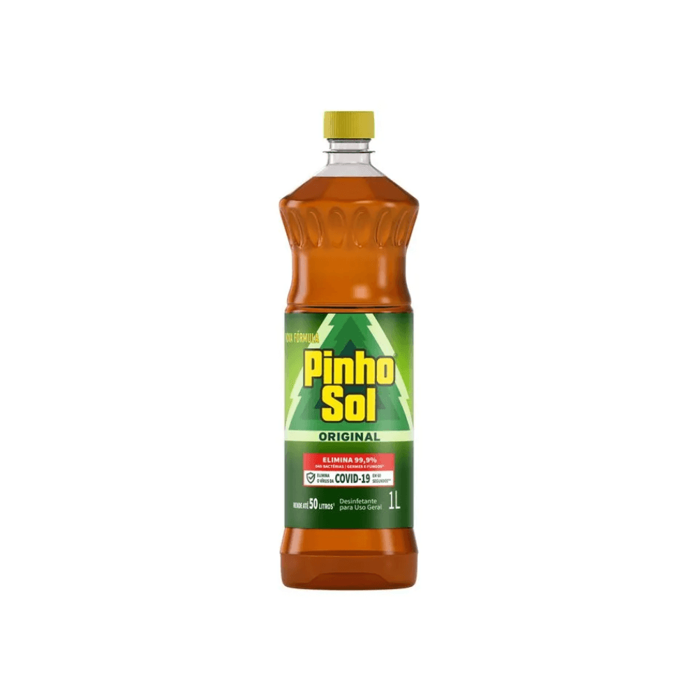 Desinfetante Pinho Sol Original 1L. Categoria Produtos de Limpeza. Subcategoria Desinfetantes. Marca Pinho Sol. Quantidade 1L. Casa Limpa em São Paulo, Rua Apinajés 1484, Sumaré.