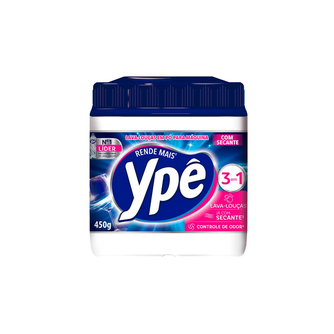 Detergente Em Pó 450g Ypê Lava-Louças. Categoria Produtos de Limpeza. Subcategoria Lava Louça. Marca Ypê. Quantidade 450g. Casa Limpa em São Paulo, Rua Apinajés 1484, Sumaré.