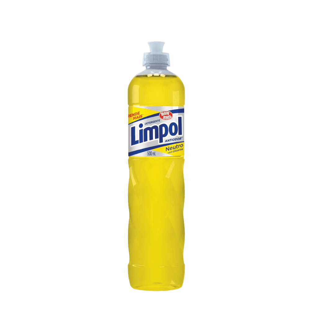Detergente Neutro 500ml Limpol. Categoria Produtos de Limpeza. Subcategoria Detergentes. Marca Limpol. Quantidade 1. Casa Limpa em São Paulo, Rua Apinajés 1484, Sumaré.