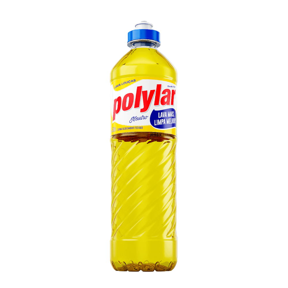 Detergente Neutro Polylar 500ml. Categoria Produtos de Limpeza. Subcategoria Detergentes. Marca Polylar. Quantidade 500ml. Casa Limpa em São Paulo, Rua Apinajés 1484, Sumaré.
