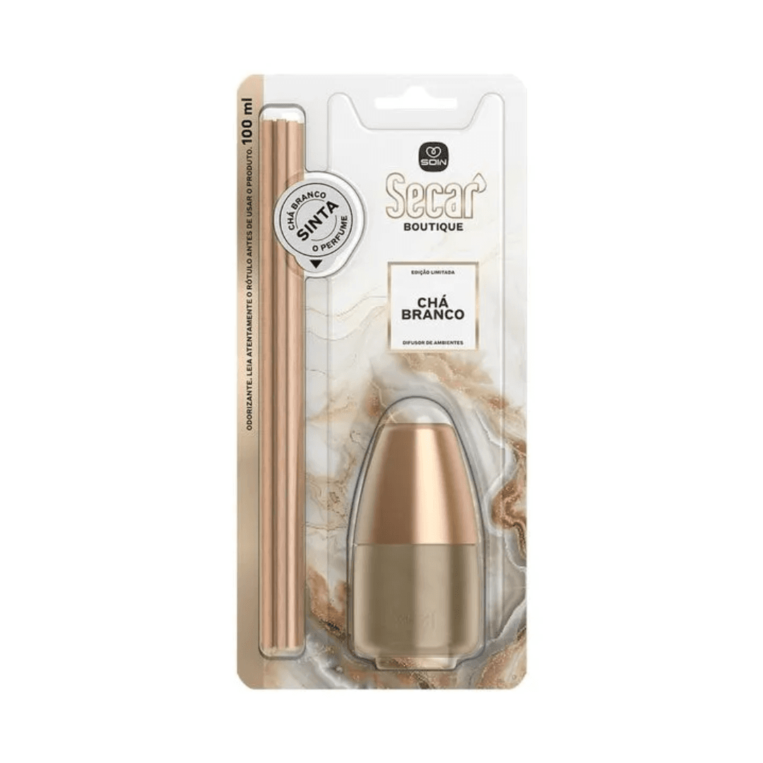 Difusor 100ml Chá Branco Secar. Categoria Produtos de Limpeza. Subcategoria Difusor de Aromas. Marca Secar. Quantidade 100ml . Casa Limpa em São Paulo, Rua Apinajés 1484, Sumaré.