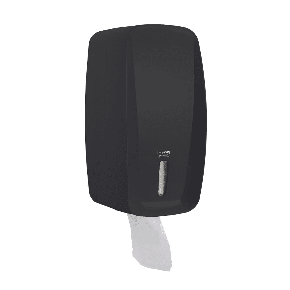 Dispenser para Papel Higiênico Interfolhado Cai cai Preto Invoq. Categoria Comércio e Indústria. Subcategoria Dispenser para Papel. Marca Premisse. Quantidade 1. Casa Limpa em São Paulo, Rua Apinajés 1484, Sumaré.