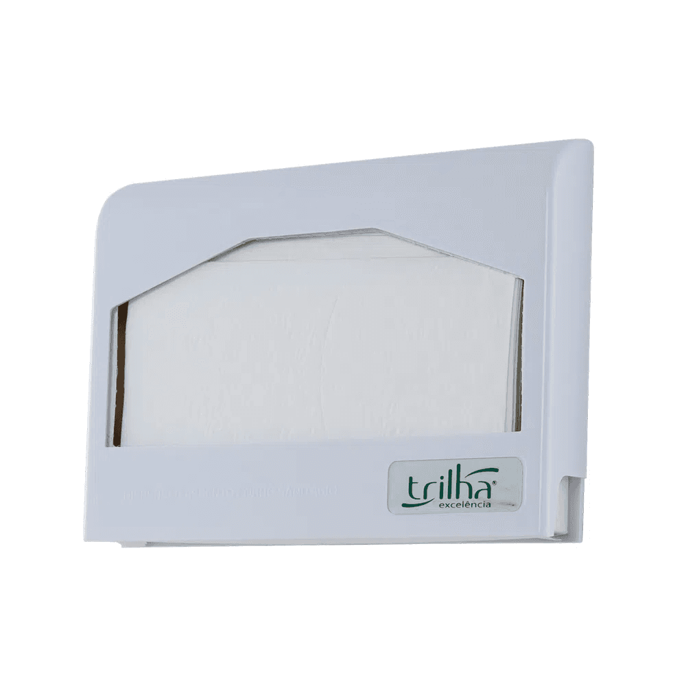 Dispenser para protetor de assento sanitário TRILHA T-0208. Categoria Comércio e Indústria. Subcategoria Dispenser para Papel. Marca JSN. Quantidade 1 . Casa Limpa em São Paulo, Rua Apinajés 1484, Sumaré.
