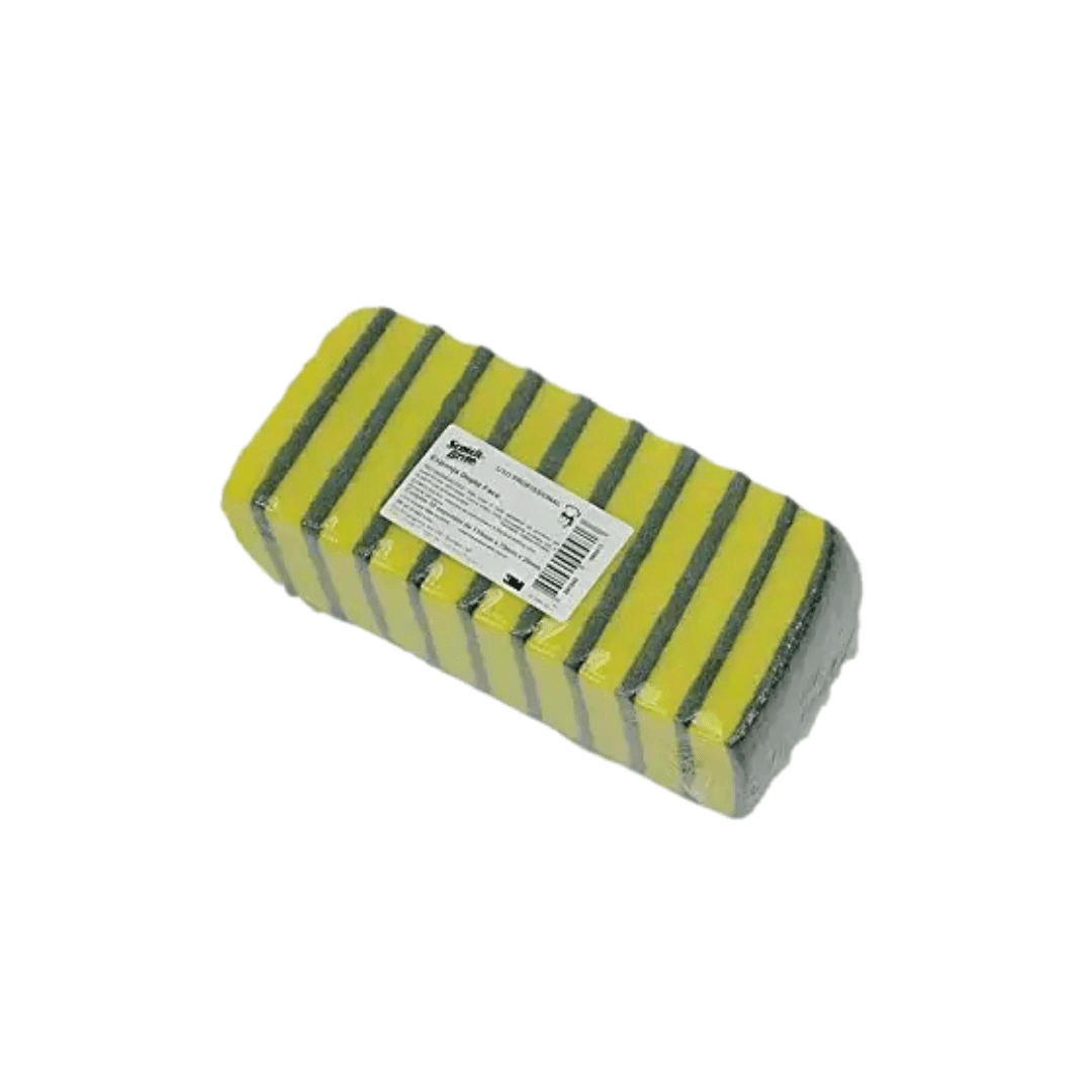 Esponja de Limpeza Dupla Face Scotch-Brite™ Profissional – 10 unidades, 75 x 110mm. Categoria Acessórios para Limpeza. Subcategoria Esponjas. Marca Scotch Brite. Quantidade 10. Casa Limpa em São Paulo, Rua Apinajés 1484, Sumaré.
