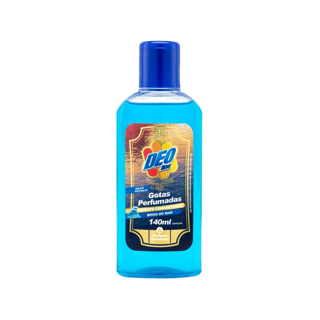 Essência Perfumada Brisa do Mar Deoline 140ml. Categoria Produtos de Limpeza. Subcategoria Limpador Perfumado. Marca Deoline. Quantidade 140ml. Casa Limpa em São Paulo, Rua Apinajés 1484, Sumaré.