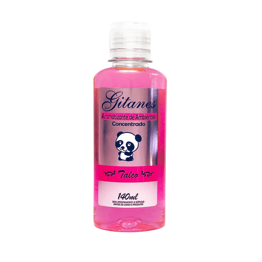 Essência Talco 140ml Gitanes. Categoria Produtos de Limpeza. Subcategoria Limpador Perfumado. Marca Gitanes. Quantidade 140ml. Casa Limpa em São Paulo, Rua Apinajés 1484, Sumaré.