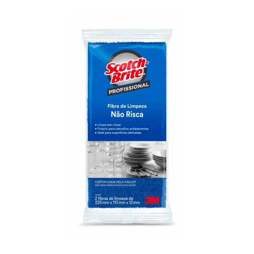 Fibra de Limpeza Não Risca 3M™ Scotch-Brite™ Profissional – 2 unidades, 110 x 225mm. Categoria Acessórios para Limpeza. Subcategoria Fibras para limpeza. Marca Scotch Brite. Quantidade 2 Unidades. Casa Limpa em São Paulo, Rua Apinajés 1484, Sumaré.
