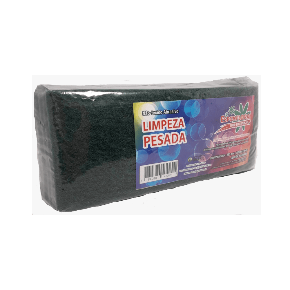 Fibra Limpeza Pesada Esponflora - 10 unidades. Categoria Acessórios para Limpeza. Subcategoria Fibras para limpeza. Marca Esponflora. Quantidade 10 Unidades. Casa Limpa em São Paulo, Rua Apinajés 1484, Sumaré.