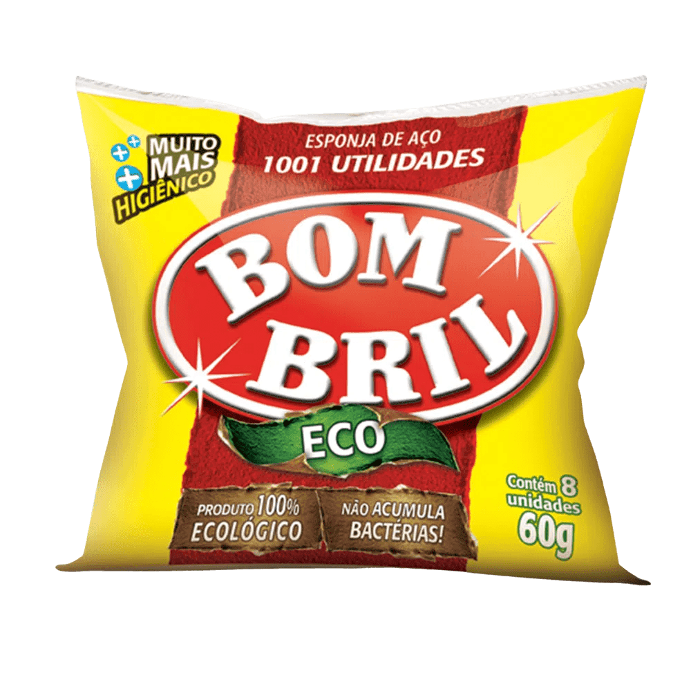 Lã de Aço Bombril 60g com 8 unidades. Categoria Acessórios para Limpeza. Subcategoria Lã de aço. Marca Bombril. Quantidade 1. Casa Limpa em São Paulo, Rua Apinajés 1484, Sumaré.