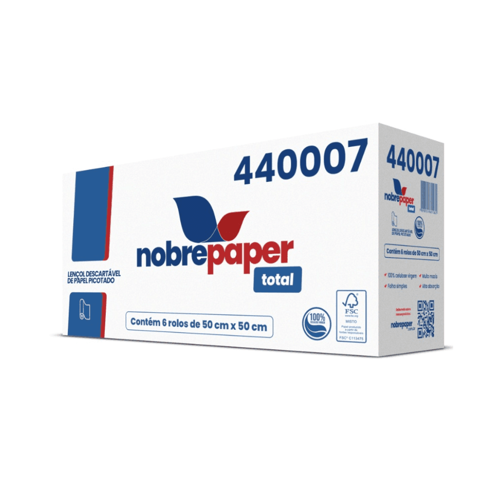 Lençol Hospitalar de Papel Picotado 50x50 100% Celulose Nobre 6 rolos. Categoria Papéis. Subcategoria Lençol Hospitalar. Marca Nobre Paper. Quantidade 6 rolos . Casa Limpa em São Paulo, Rua Apinajés 1484, Sumaré.