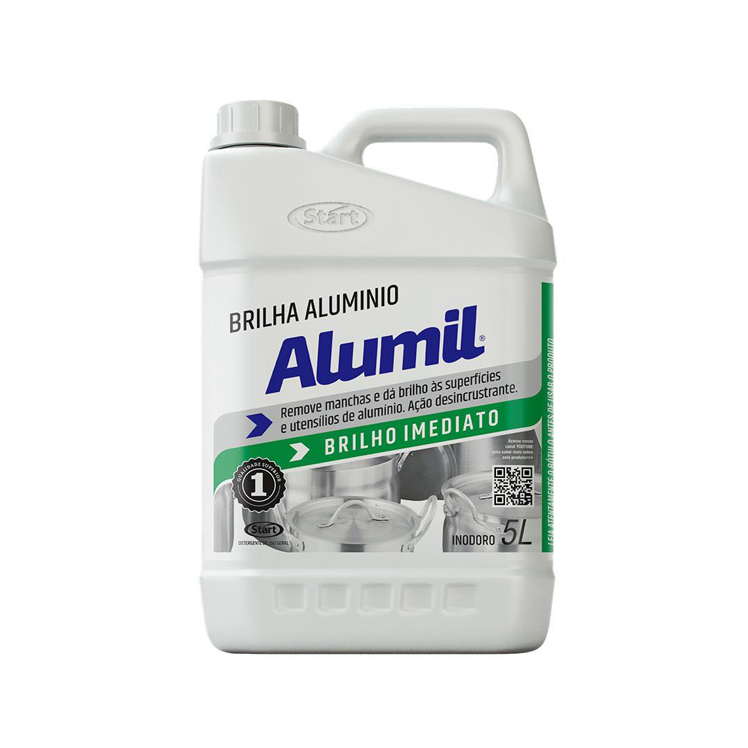 Limpa Alumínio Alumil Start 5 litros. Categoria Produtos de Limpeza. Subcategoria Limpa Alumínio. Marca Alumil. Quantidade 5 Litros. Casa Limpa em São Paulo, Rua Apinajés 1484, Sumaré.