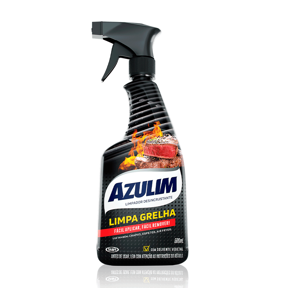 Limpa Grelha Azulim Start 500ml. Categoria Produtos de Limpeza. Subcategoria Limpa Chapa/Forno/Fogão. Marca Azulim. Quantidade 500ml. Casa Limpa em São Paulo, Rua Apinajés 1484, Sumaré.